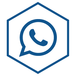 Icon whatsapp blauw | Anso Brakel